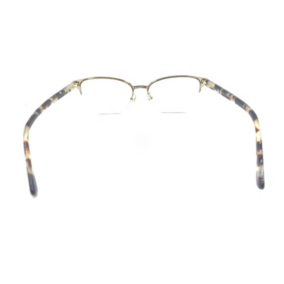 Prada Brown Tortoise Gold Half Frame Eyeglasses Frames 52-17 145 Italy Designer - Picture 5 of 12